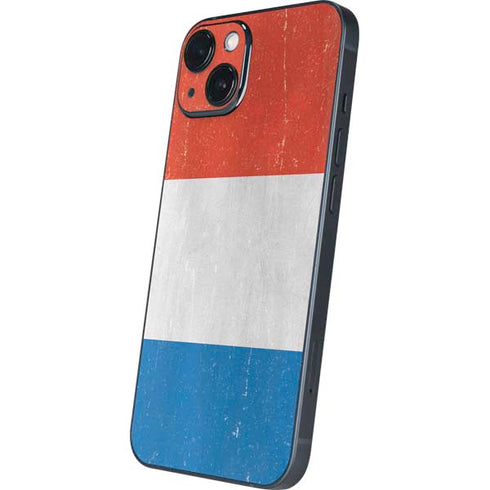 Netherlands Flag Distressed iPhone 14 Plus Skin